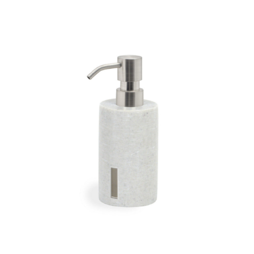 FOH RSP040GYR12 10 Oz Miami Pump Cement Grey With Mirrored Top Round Resin