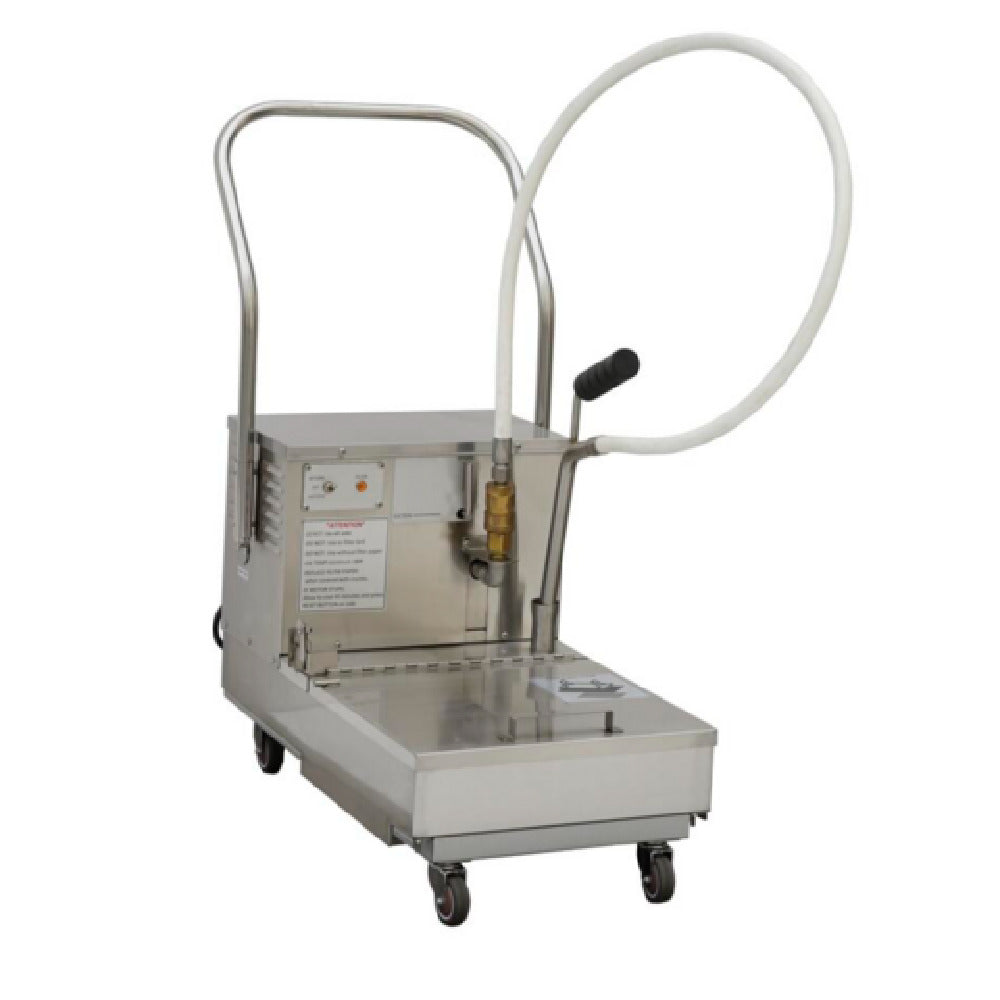 Omcan 49104 (OF-CN-0057) Oil Filtering Machine Mobile 110 Lb. (57 Liter) Fat Capacity