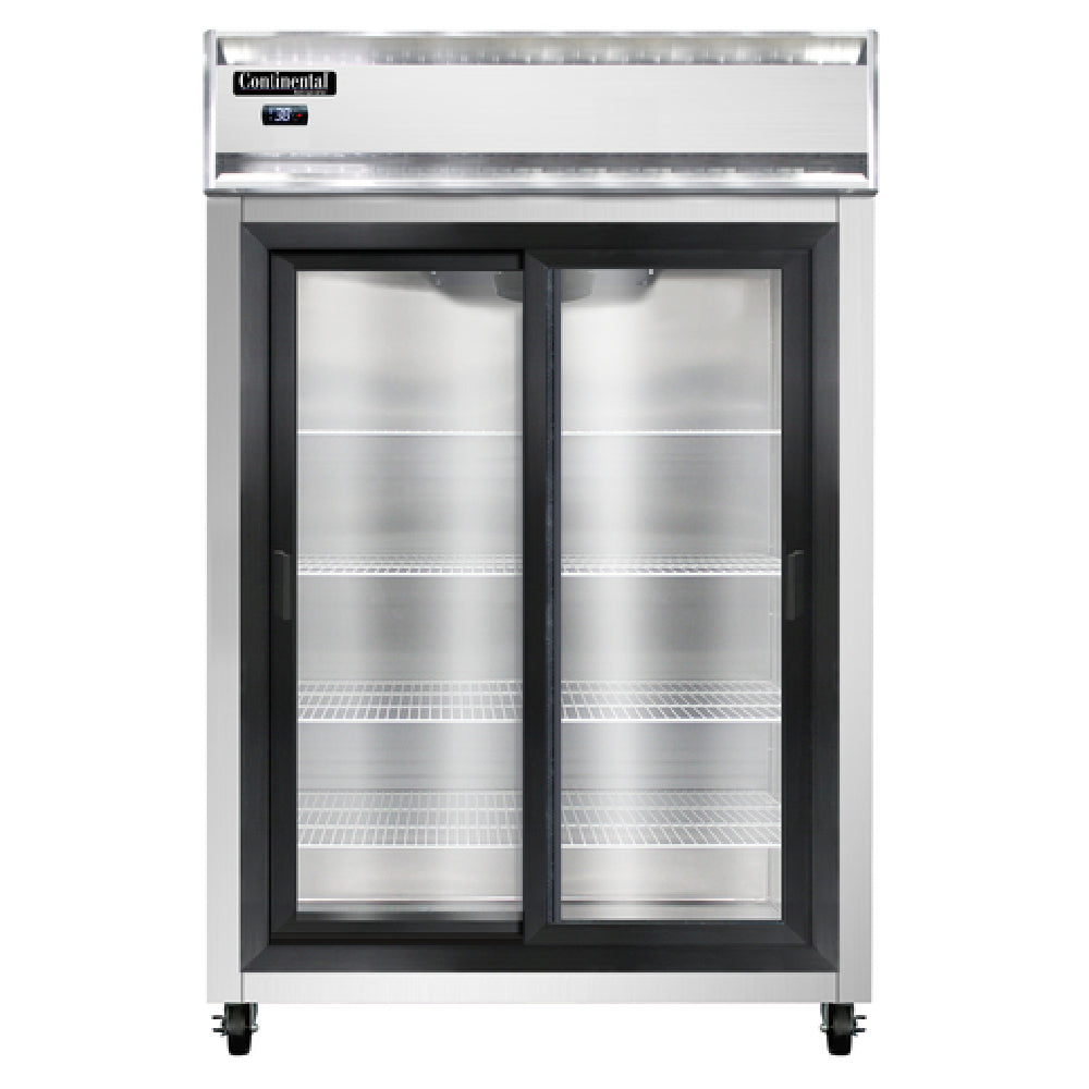 Continental Refrigerator 2RNSGD Refrigerator Reach-in Display Two-section