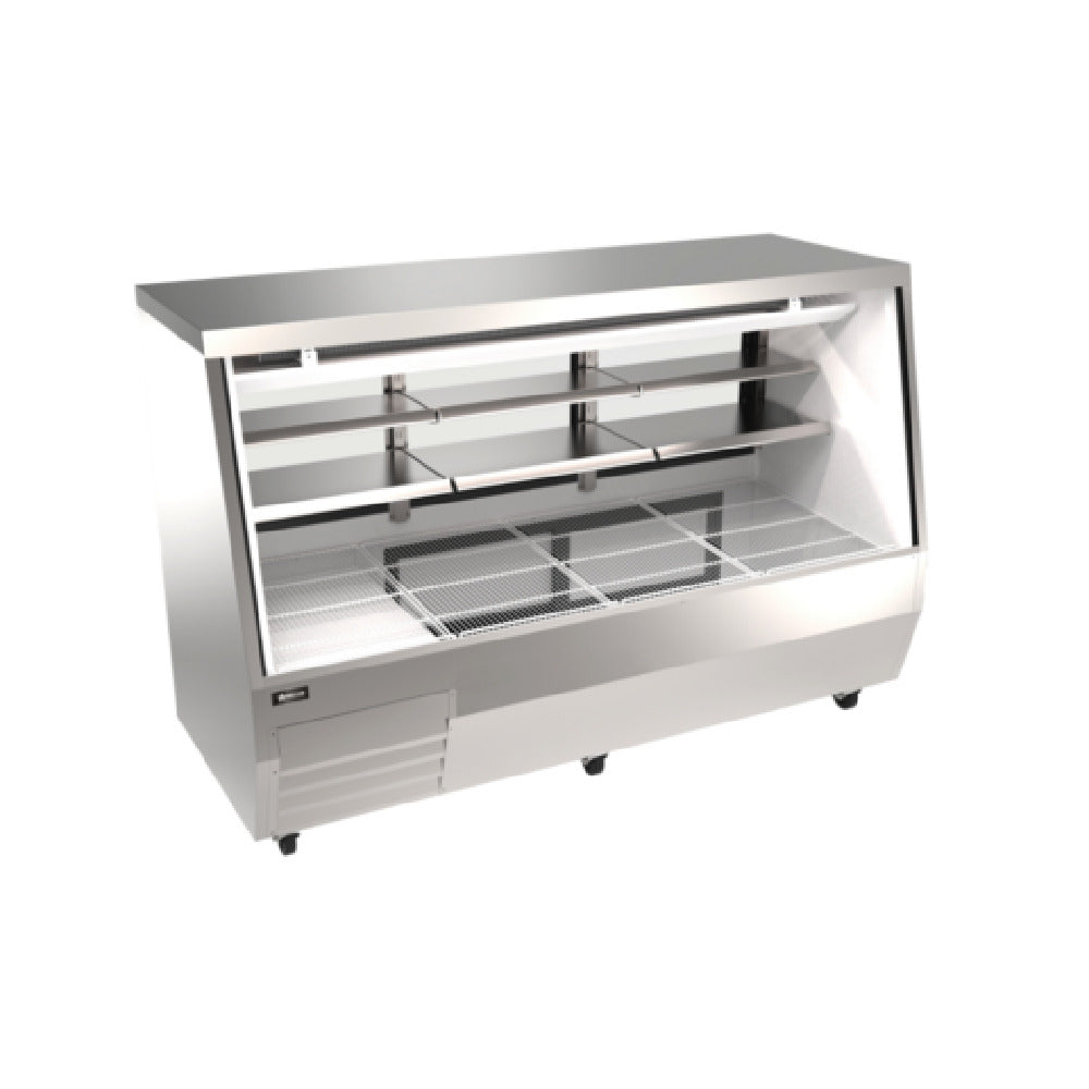 Omcan 50109 (RS-CN-0084D-SS) Refrigerated Deli Display Case Floor Model 84"W