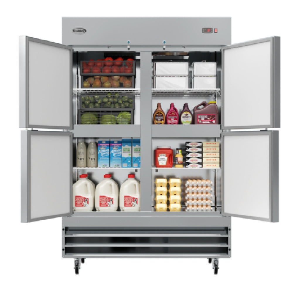 Koolmore RIR-2D-SSHD - Refrigerator, Reach In, Two-section