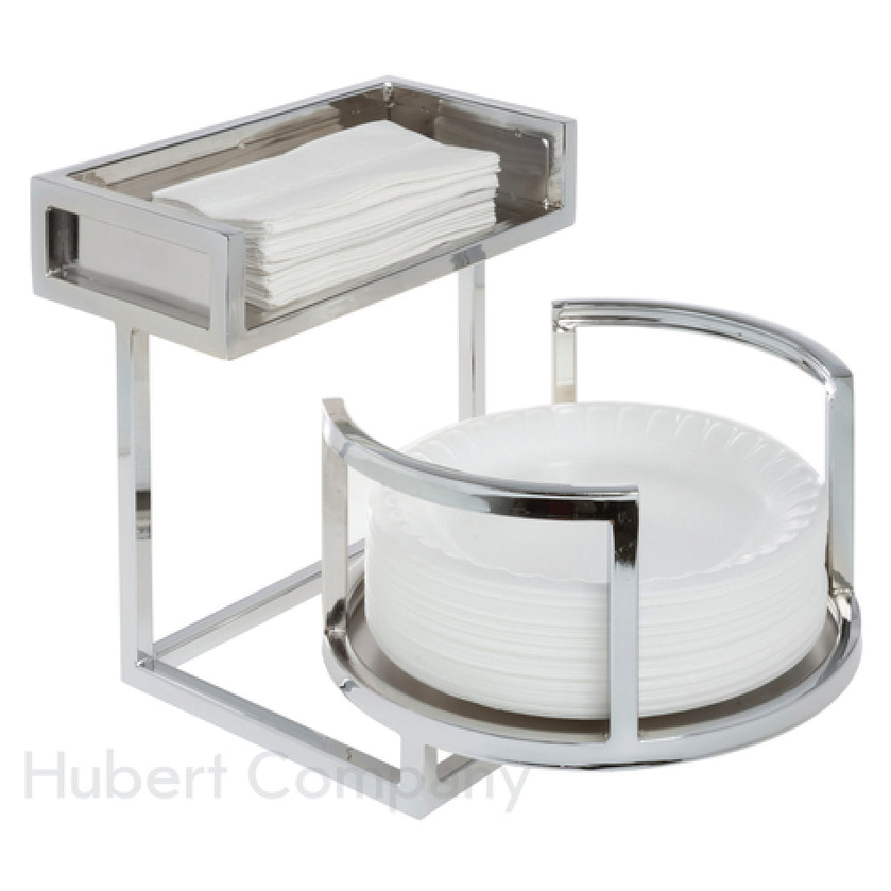Hubert 31801 - Cerve Collection Plate/Napkin Holder, 10-1/2"L X 15-1/2"W X 9-4/5"H