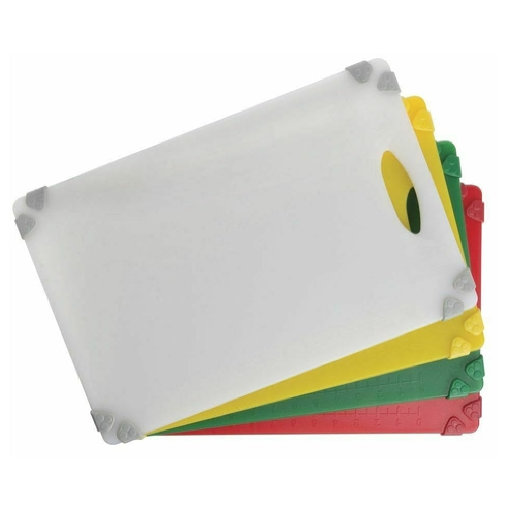 Hubert 86034 - Cutting Board Set, 4-piece, Includes (1) Each: Green