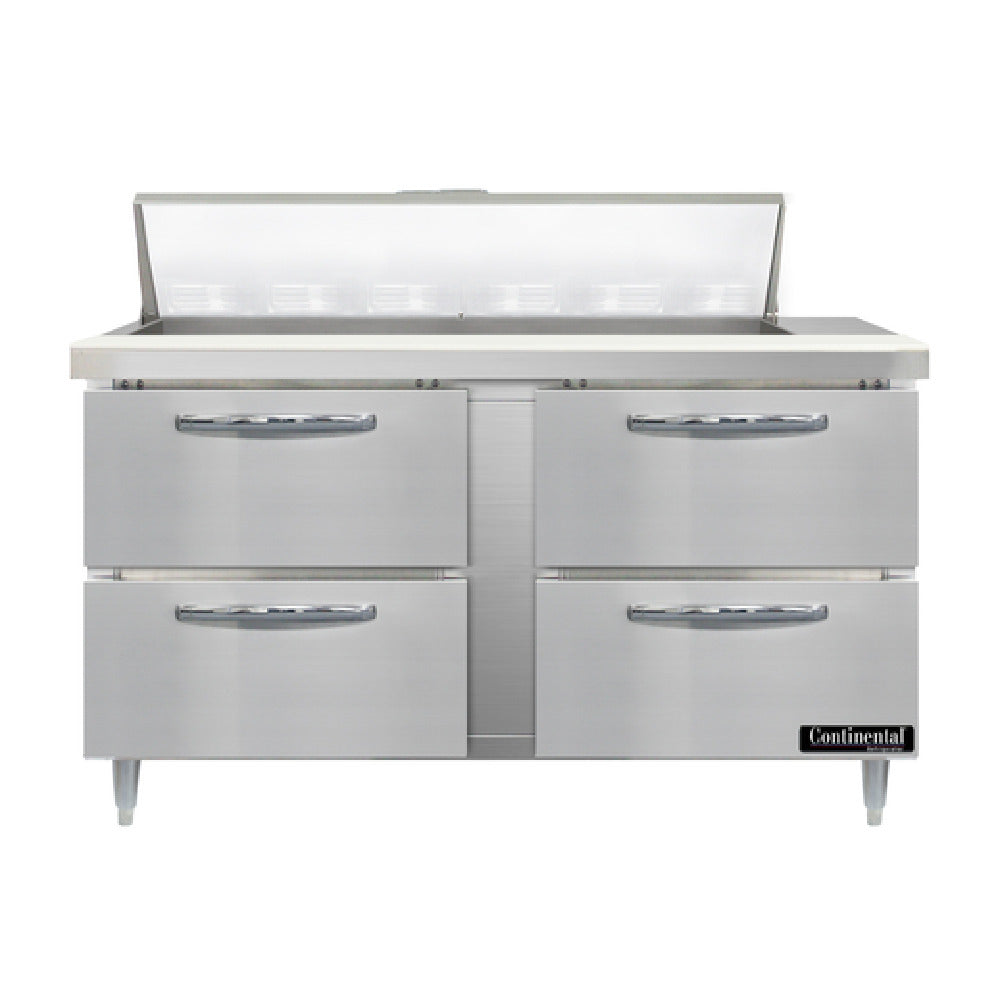 Continental Refrigerator D60N12-D Designer Line Sandwich Unit 60"W Two-section