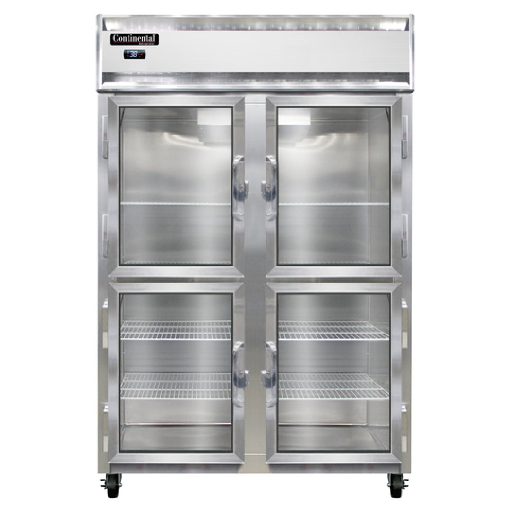 Continental Refrigerator 2RNGDHD Refrigerator Reach-in Display Two-section