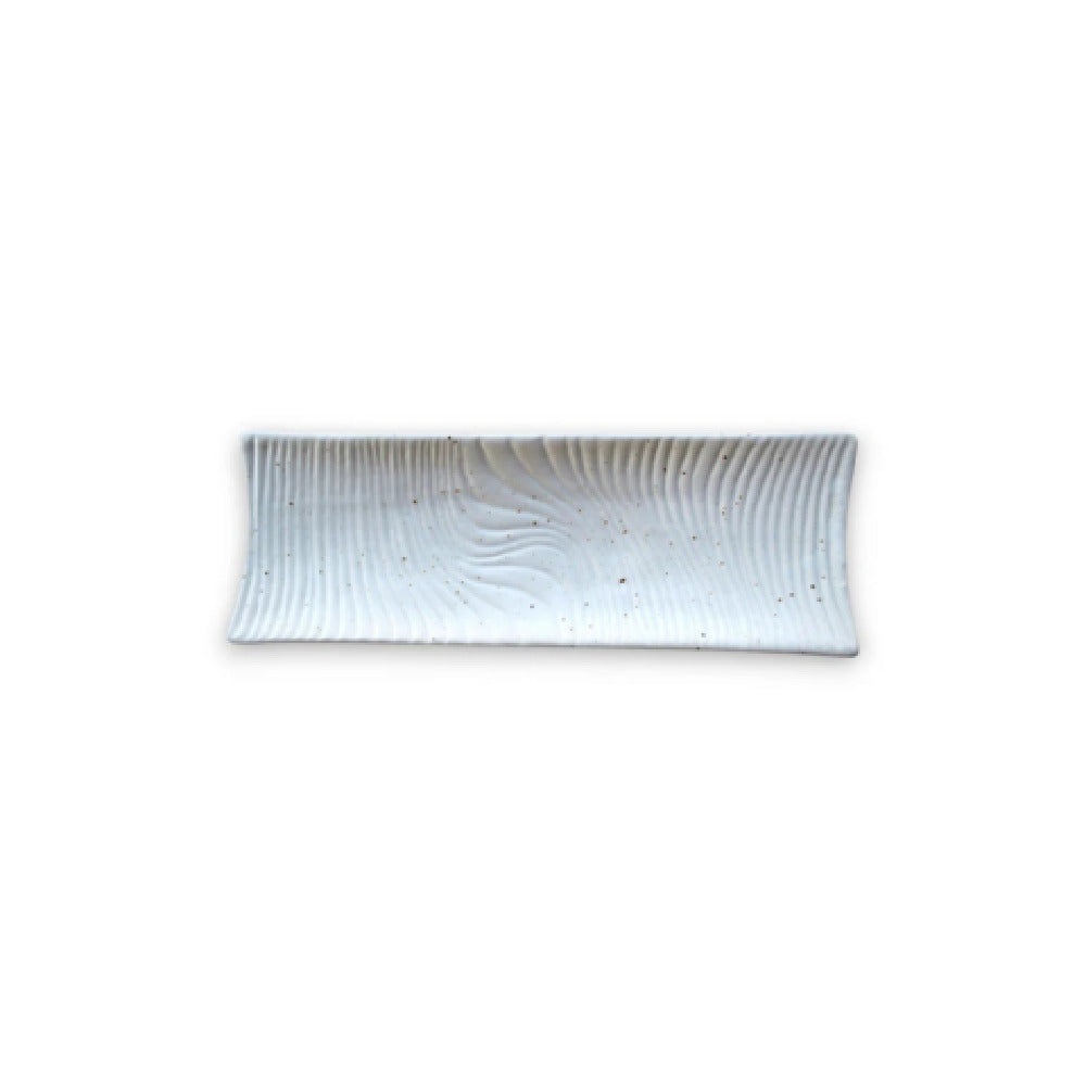By The Earth Living SP048 Wave Platter 10" X 3.5" Speckled