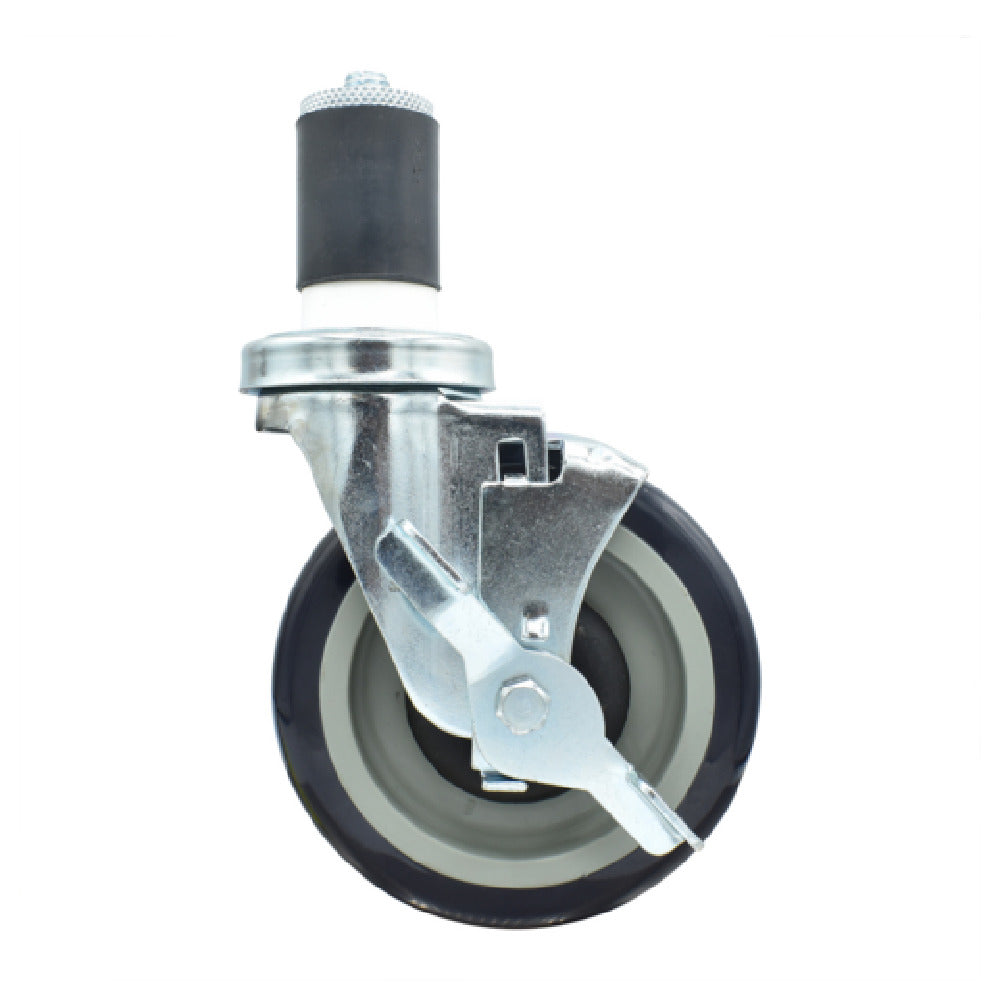 BK Resources 5SBR-3RA-PLY-TLB - Swivel Caster, 1-1/2" Expanding Stem, 5" Polyurethane Wheel