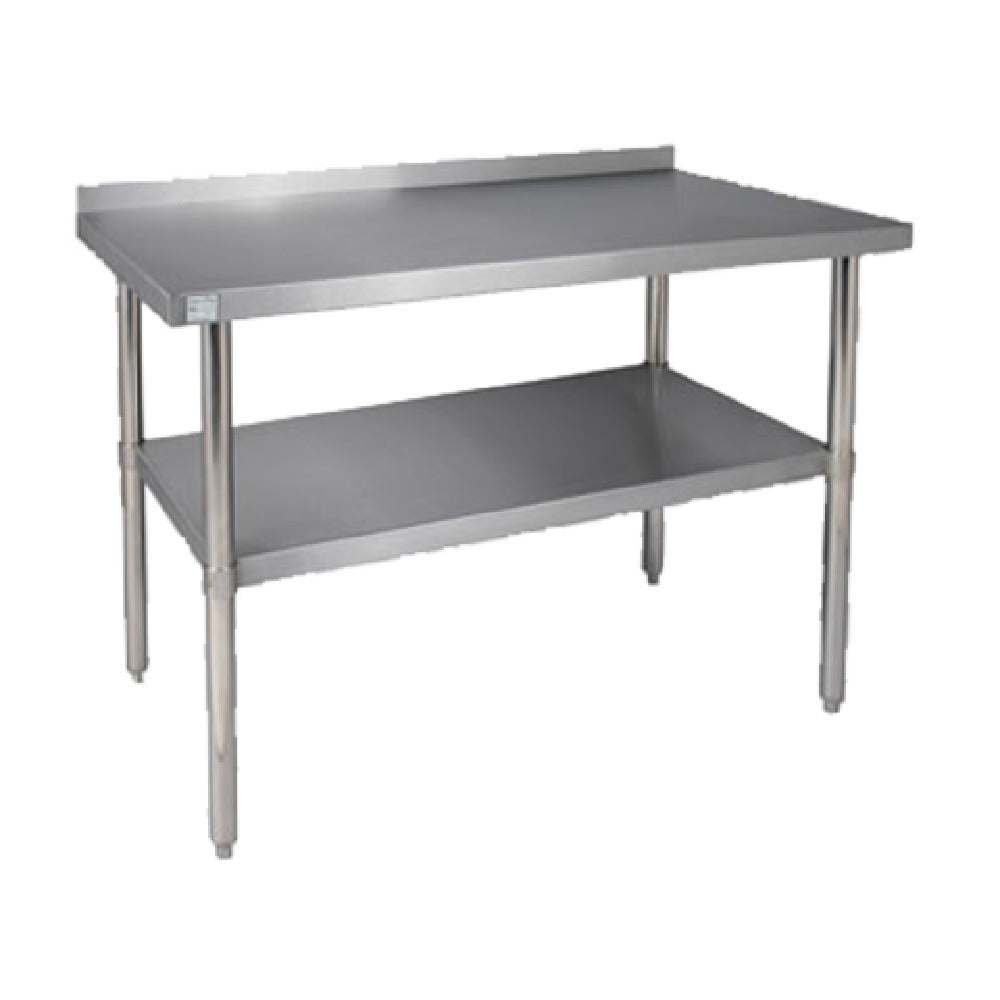 Klinger's Trading BSG2460 Work Table 60"W X 24"D X 38"H 18/430 Stainless Steel Top
