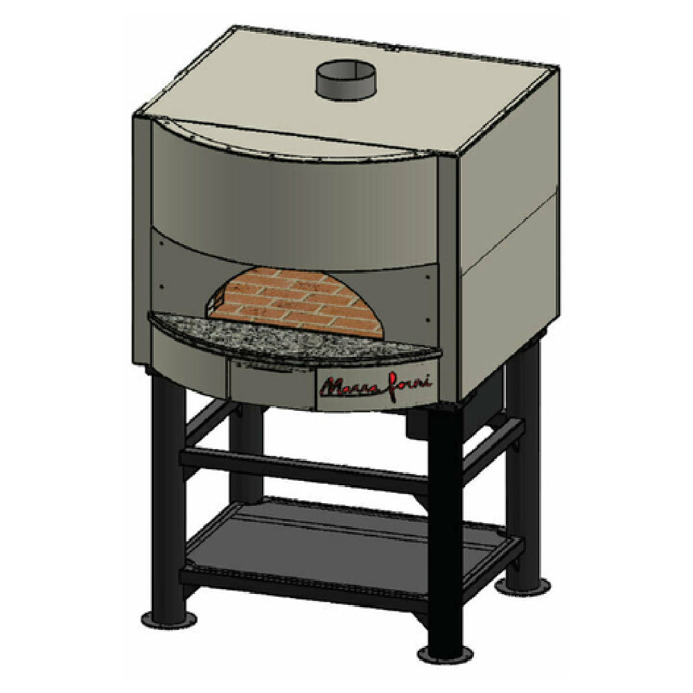 Marra Forni MS35-26W Square Wood Fired Oven 35" X 26" Brick Deck 26" X 9-1/2" Opening With 12" Landing