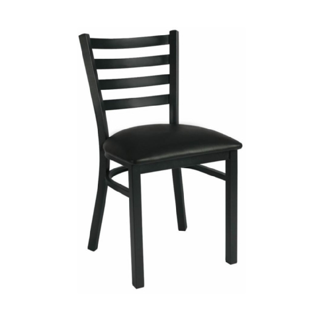 Hubert 10378 - CenPro Metal Ladder Back Chair, 285 Lb. Weight Capacity, Standard Height