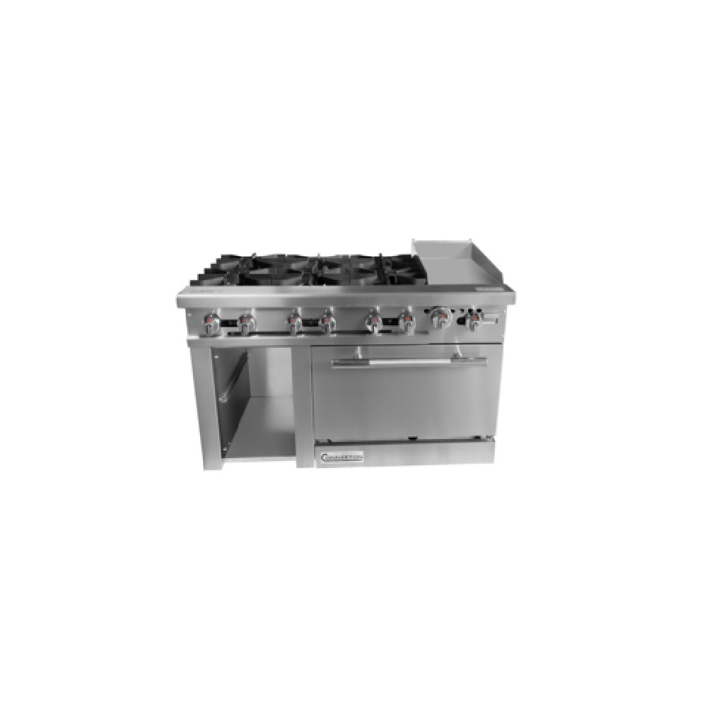 Connerton CN48-6-12G_LP - Restaurant Range, Gas, 48"W X 33.9"D