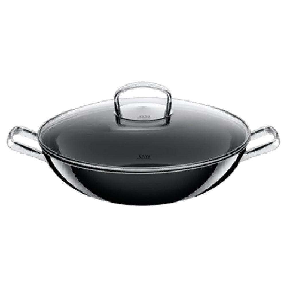 Bauscher Hepp 21.3726.7140 - Induction Wok Pan, 12-3/5" Dia., Round