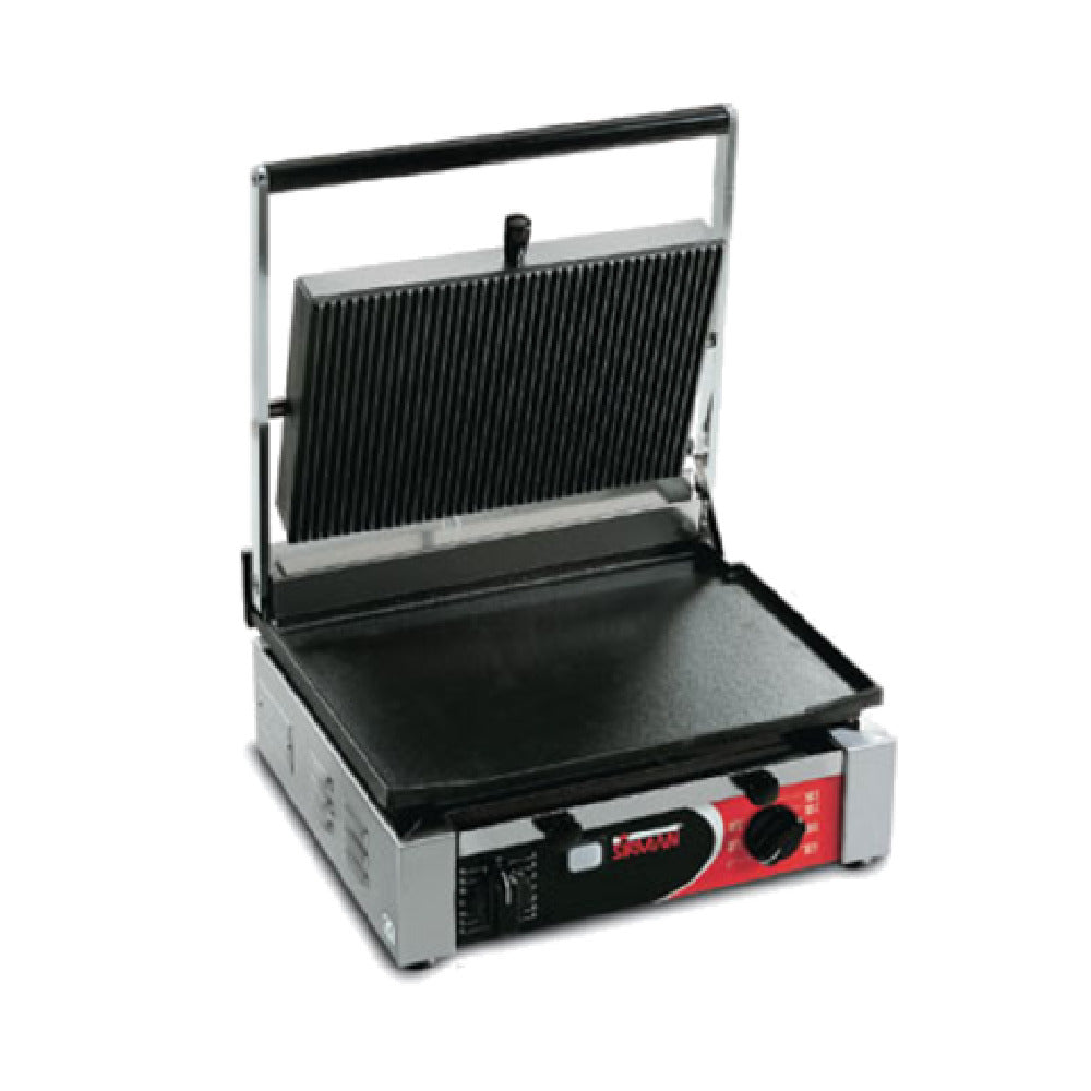 Sirman 34A2601105SI CORT L Panini Grill Single Grooved Top & Flat Bottom