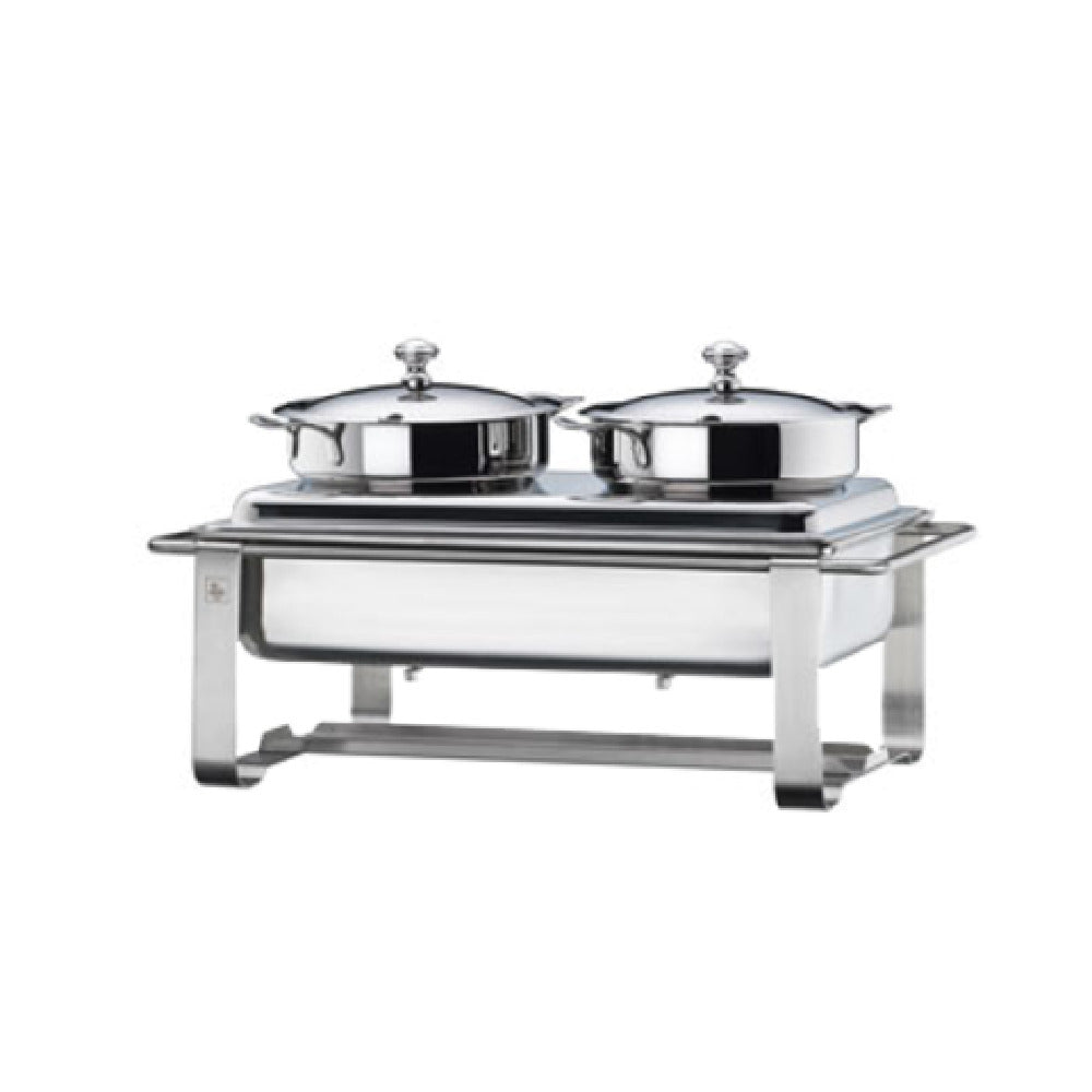 Bauscher Hepp 57.0059.6040 - Soup Station, 316 Oz. (9.00 Liter), (2) 158 Oz. Each Insert Pans (4-1/2 Liter Each)