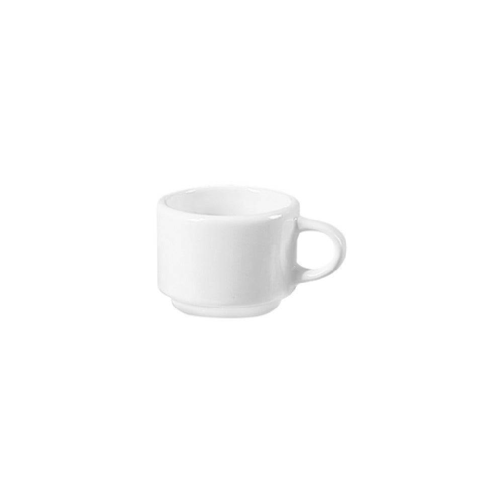 Steelite DCI137UW Cappuccino Cup 8 Oz. 3-1/4" Dia. (4-5/8" With Handle) X 2-1/2"H
