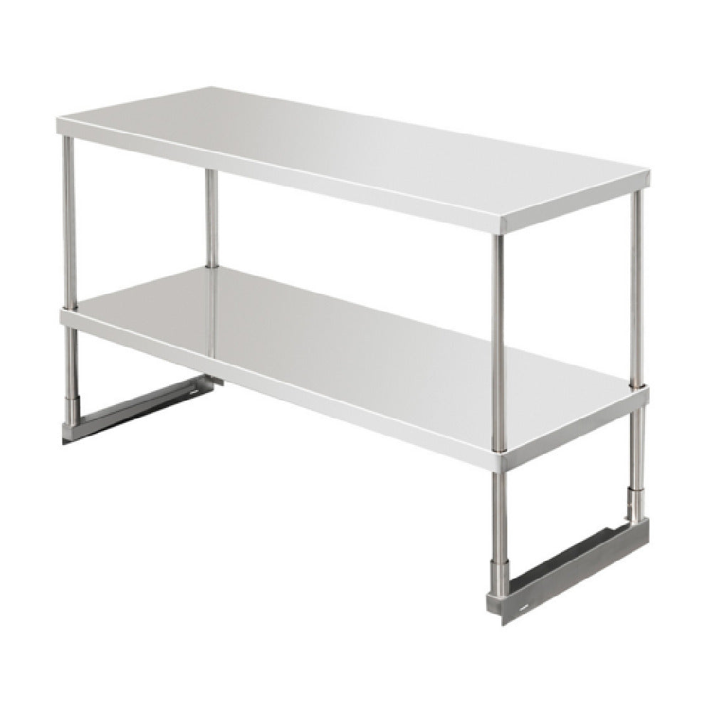 Serv-Ware PPOS-44 - Serv-Ware - Refrigeration - 44" PP Overshelf - Dimensions: 47.5" W X 17.25" D X 29.69" H - Double Tier Overshelf