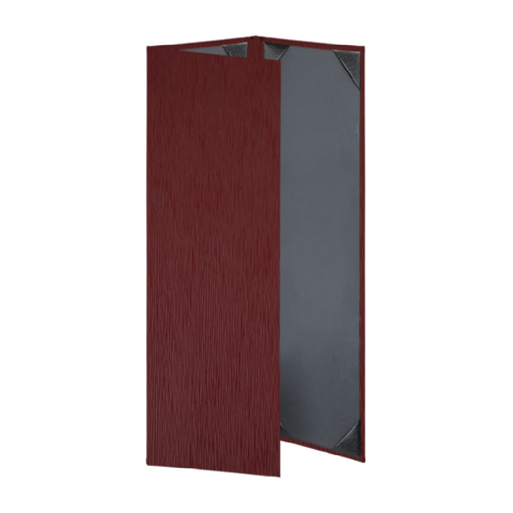 Risch VIENNA-3V 4.25X14 Vienna Hardback Wave-patterned Menu Cover (specify Color)