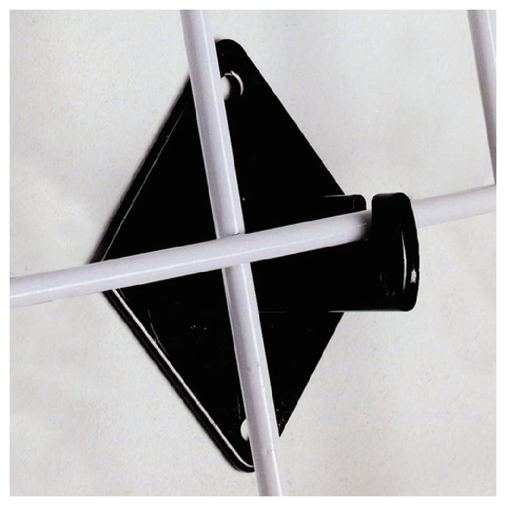 Hubert 22728 - Grid Panel Wall Bracket, 3" X 4", Black