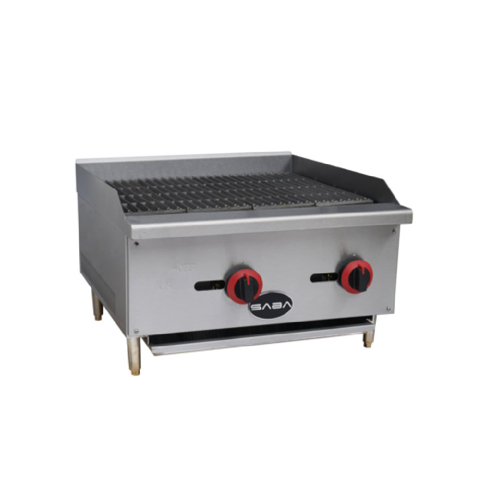 SABA CB-24 Radiant Charbroiler Countertop Gas