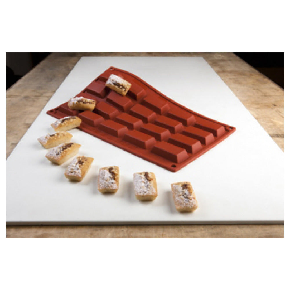 JB Prince M510 G - Pavoni Mold, 12"L X 7"W, (20) Rectangle