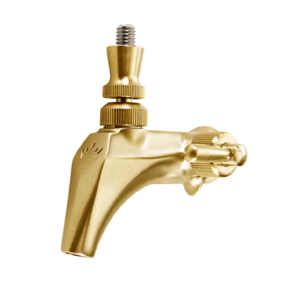 Krowne BC-856F - Royal Series Standard Beer Faucet, Forward Sealing, Brass/Satin Gold