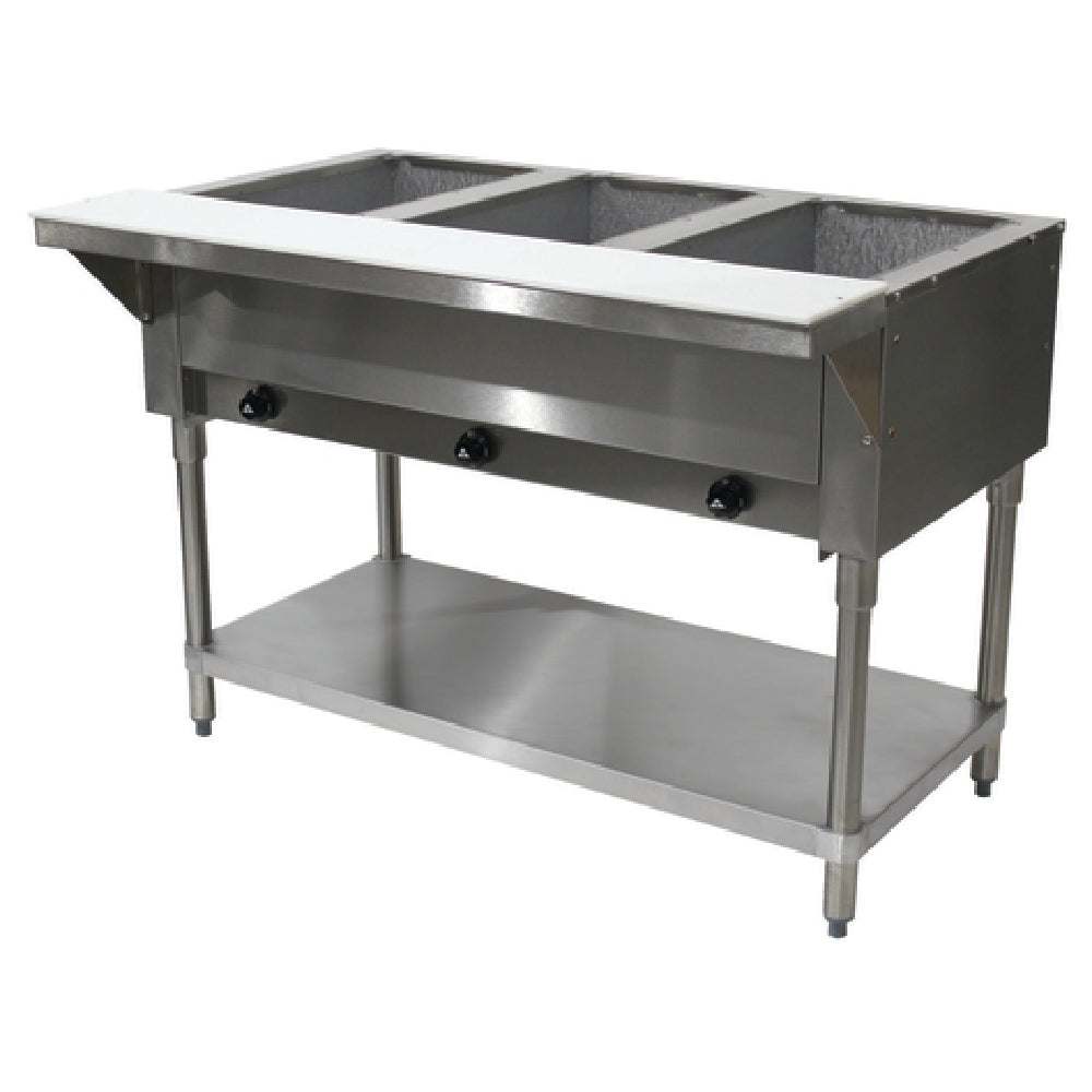 Advance Tabco HF-3G-LP-X Hot Food Table LP Gas 47-1/8"W X 30-5/8"D X 34-3/8"H