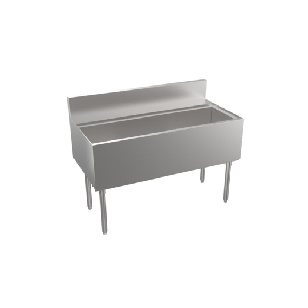 Krowne KRS-48DP-10 - Stadium Series Underbar Ice Bin/Cocktail Unit, Built-in 10-circuit Cold Plate