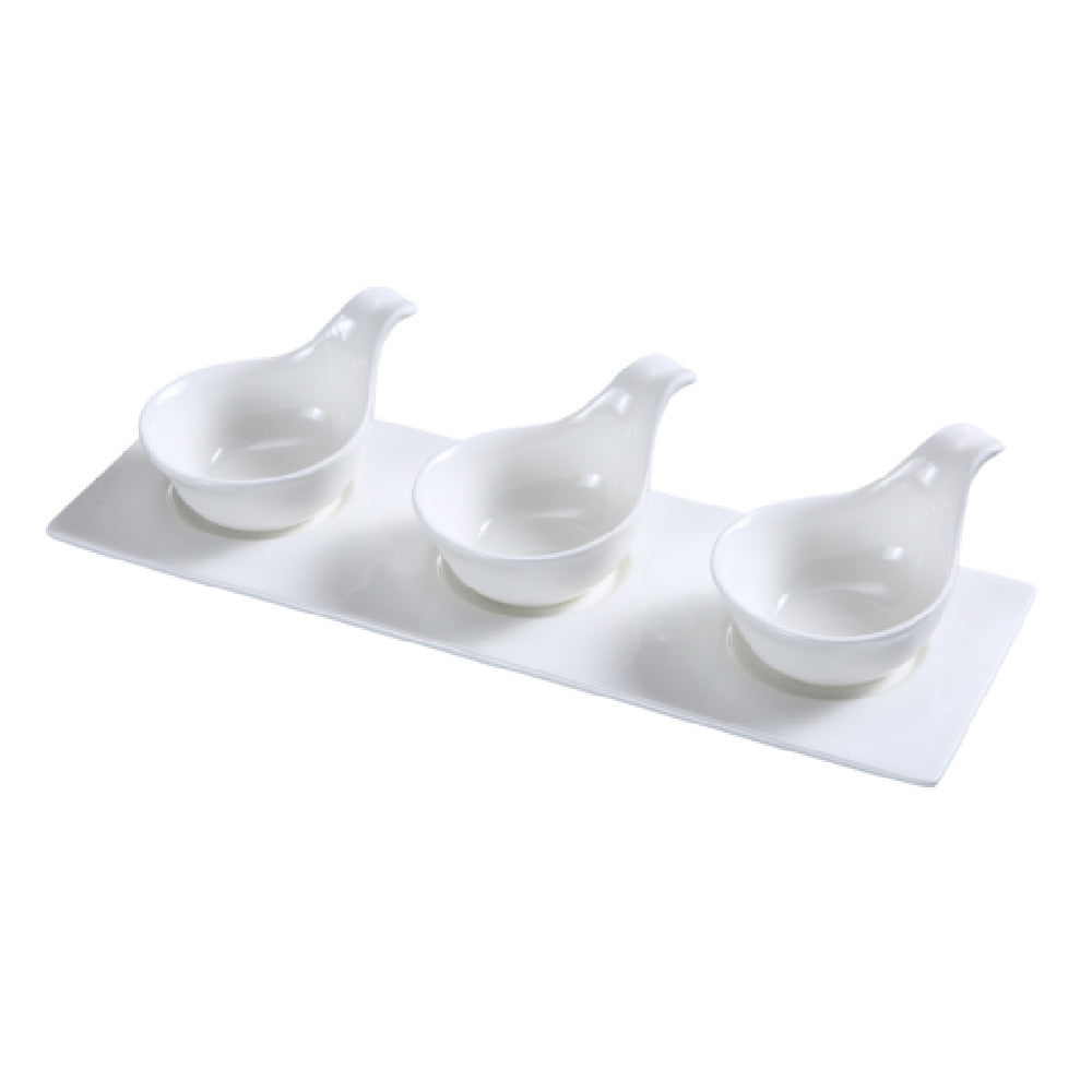 Yanco PS-723 Piscataway Tasting Spoon Set (3) 3-1/4" 4 Oz. Spoons