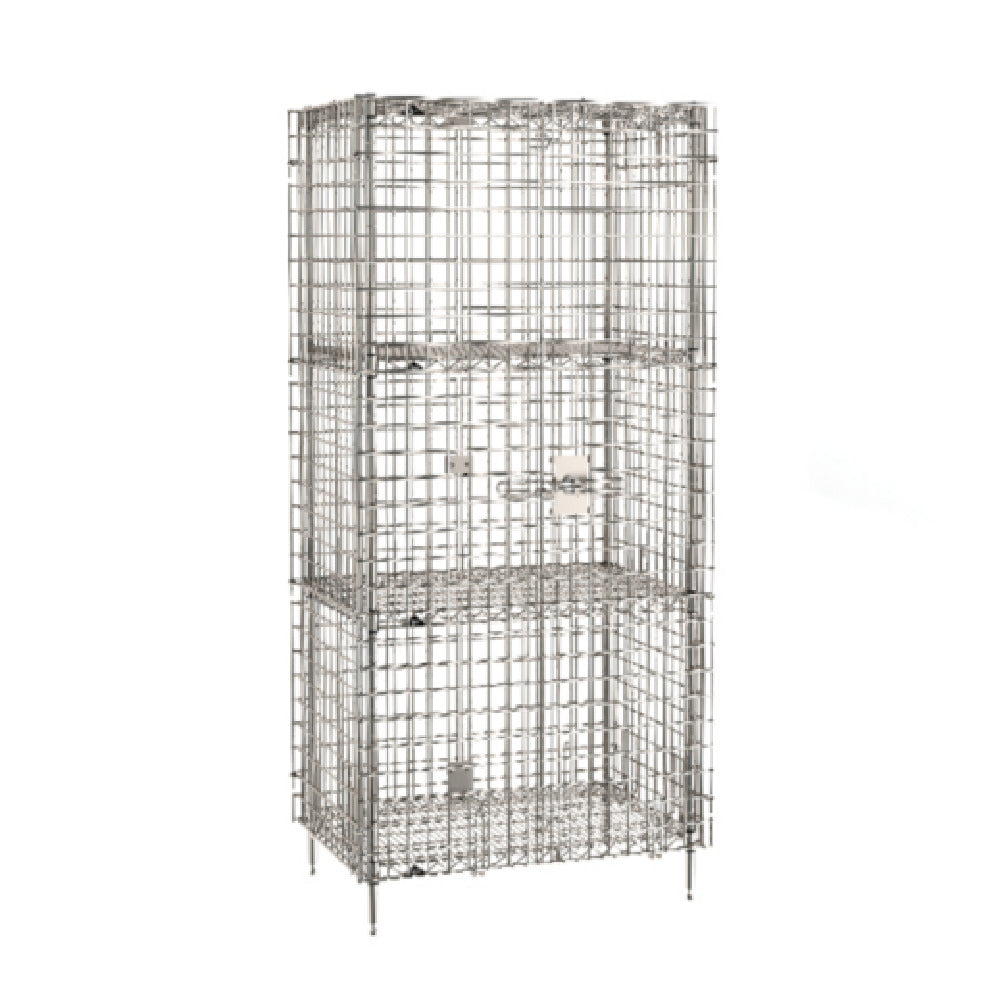 Metro SEC53S-2SE - Super Erecta® Security Unit, Stationary, Stainless Steel Finish