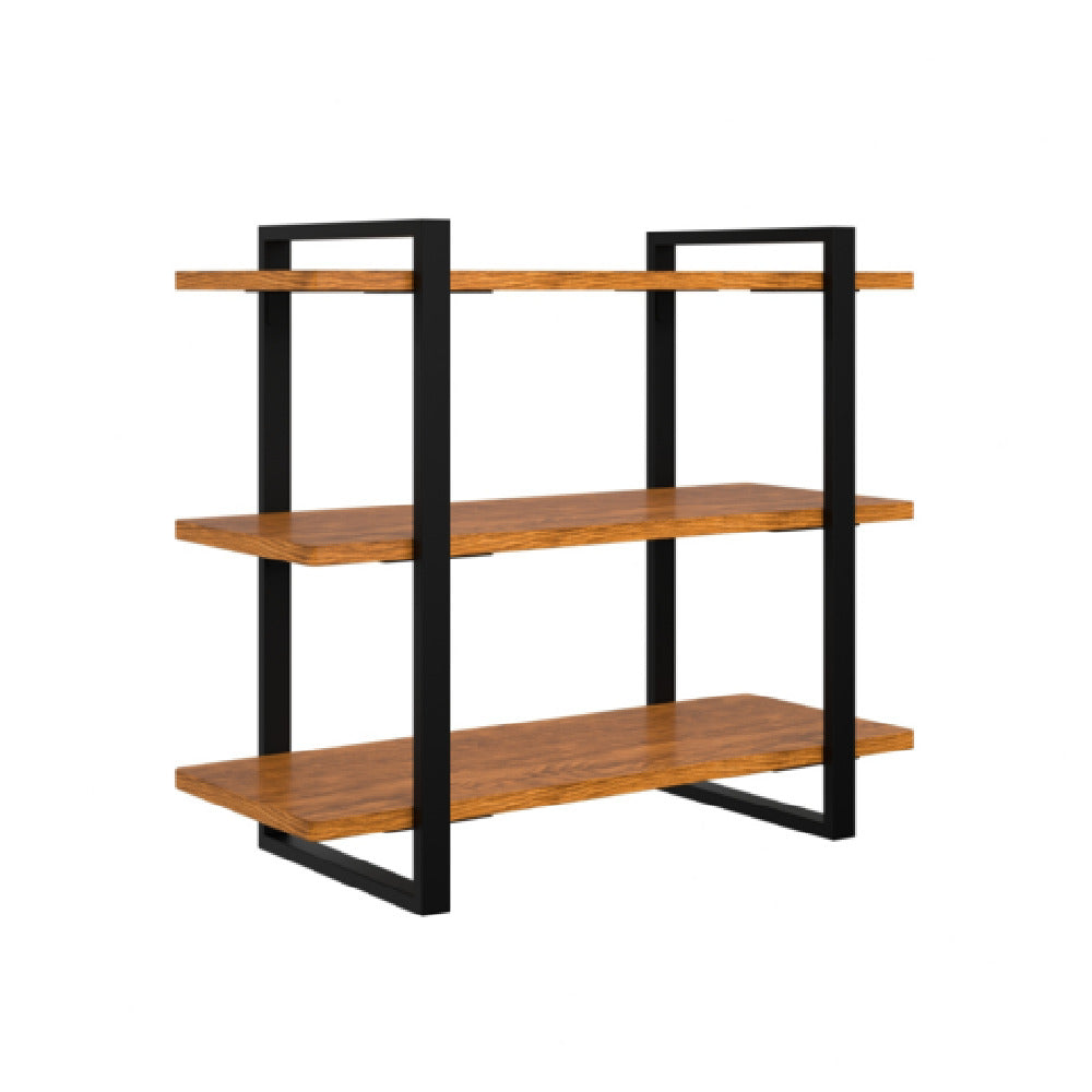 Koolmore KM-SDW-3ROP - Wooden Display Rack, 28"W, (3) Wide Eucalyptus-wood Shelves