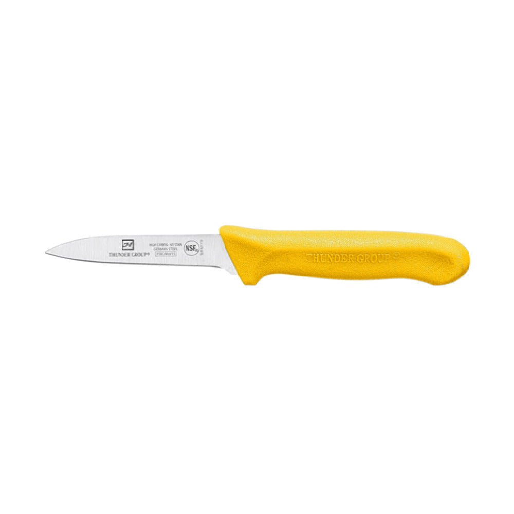 Thunder Group SLKF421YW Paring Knife 3-1/4" Blade Yellow Polypropylene Handles