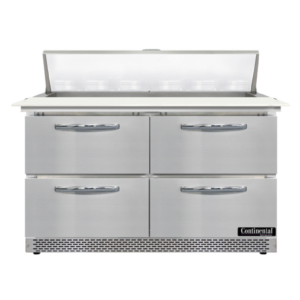 Continental Refrigerator D48N12C-FB-D Designer Line Sandwich Unit Front Breather