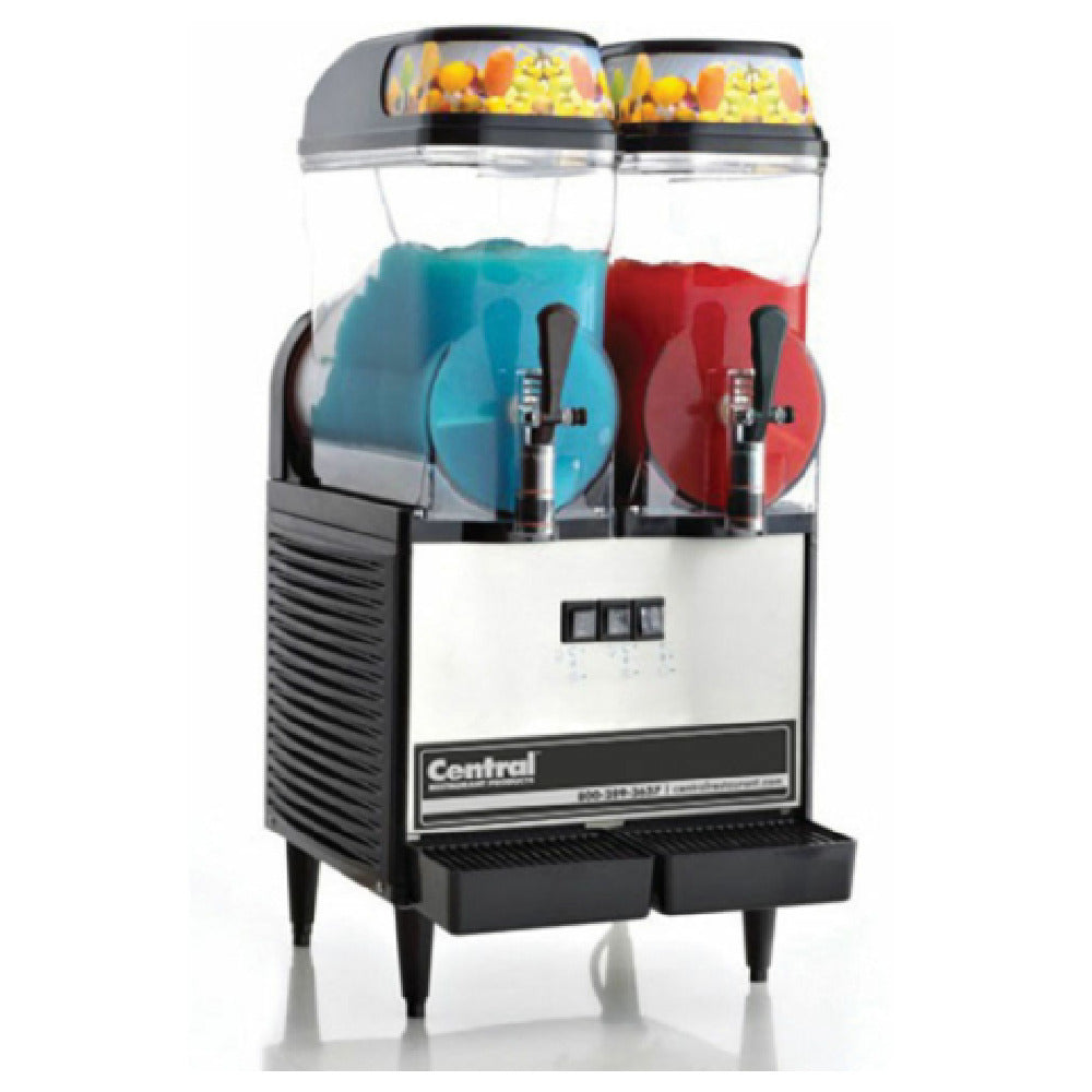 Hubert 13991 - Kratos® Granita Machine, 15"W X 18-1/2"D X 33-1/4"H, 2 X 3-gallon Clear Polycarbonate Bowls