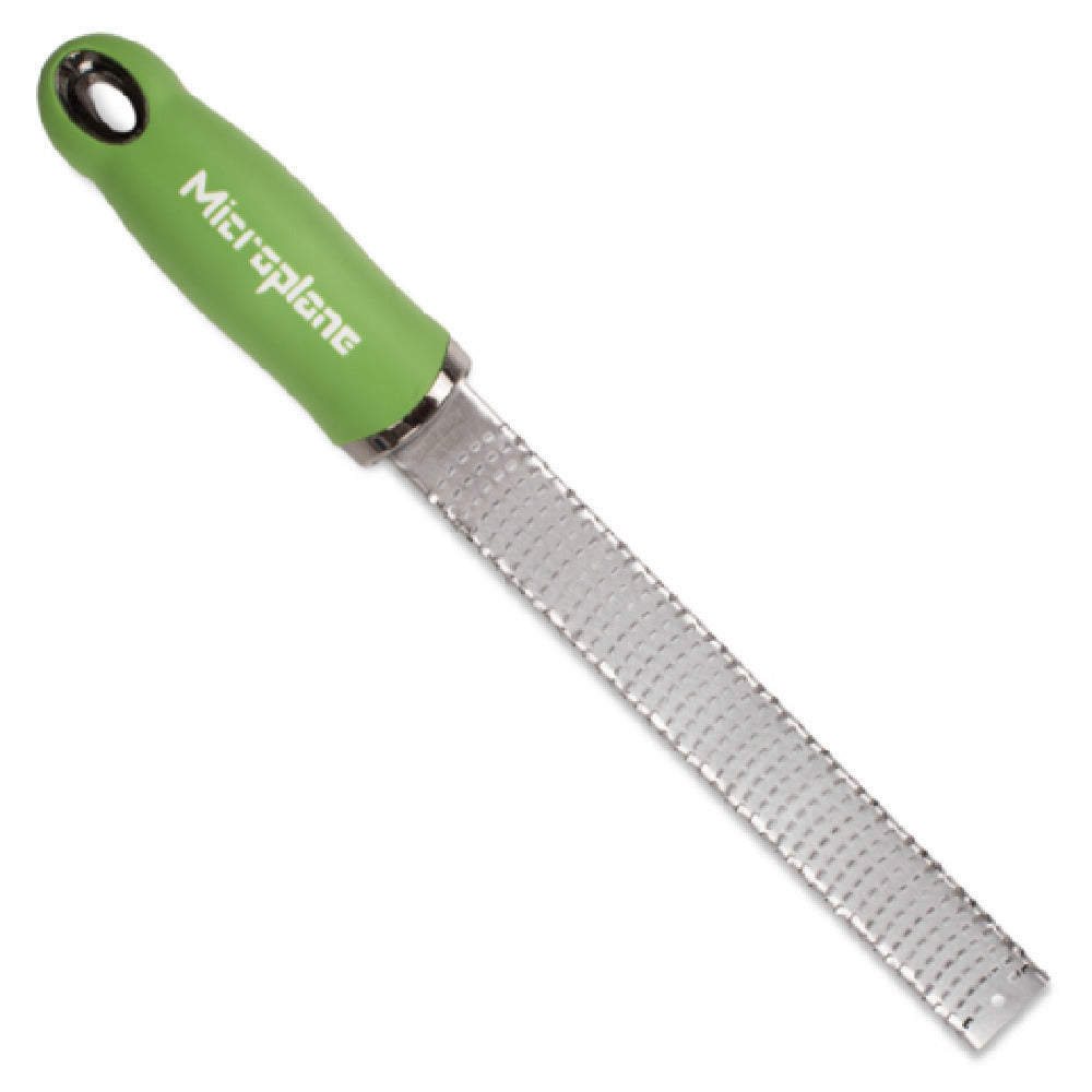 JB Prince UA118 - Microplane Premium Series Zester/Grater, 12"D X 1.31"W X 1"H, Green Handle