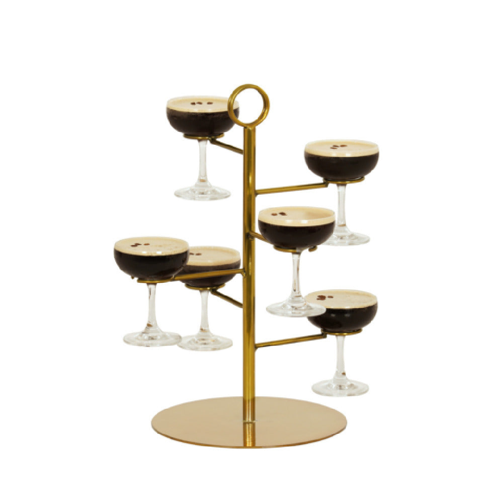 Cal Mil 23763-130 Brooklyn Champagne Glass Tower 15"W X 15"D X 22"H Holds Up To (6) Glasses