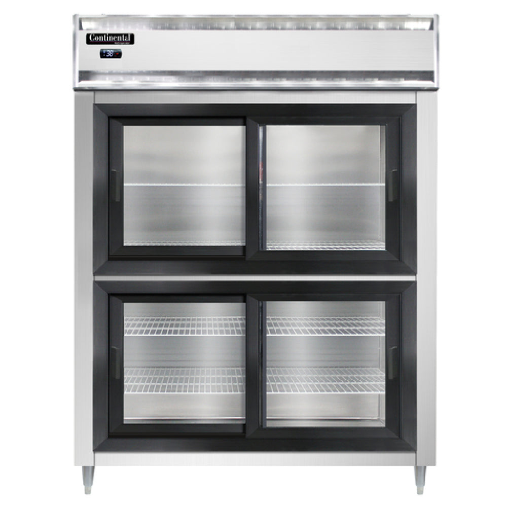 Continental Refrigerator D2RENSGDHD Designer Line Wide Refrigerator Reach-in 57"W