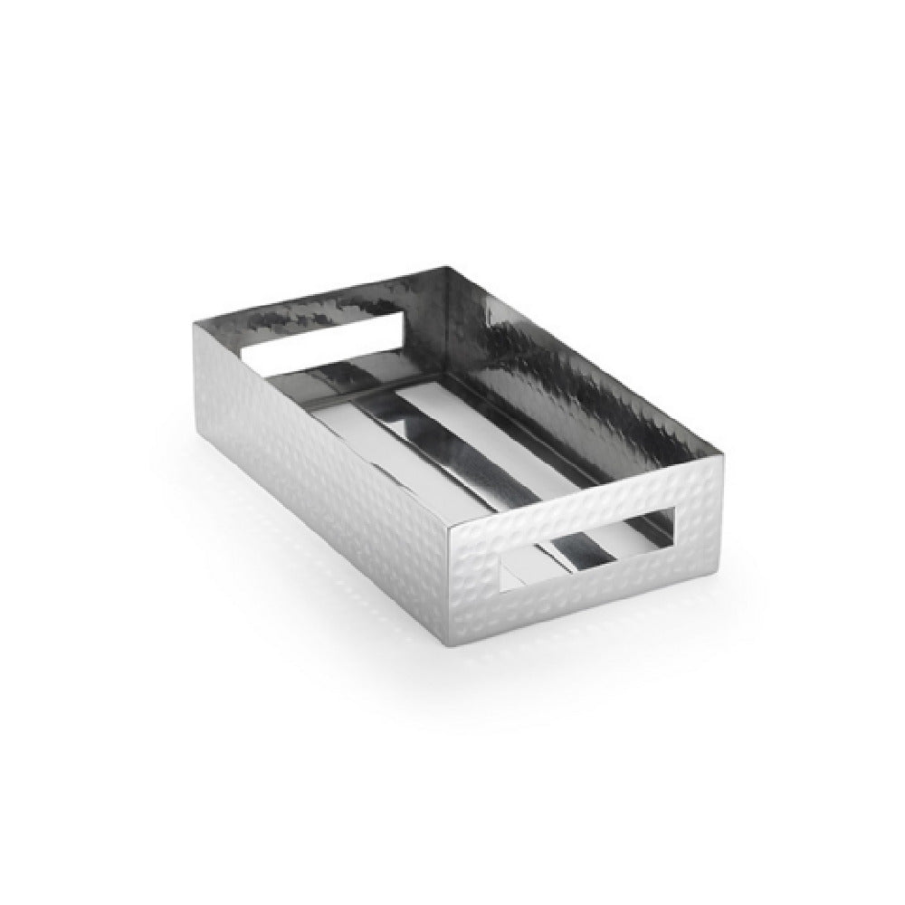 American Metalcraft SHMH1 - Stainless Steel Crate, 9-1/4"W X 5-3/8"D X 2-1/4"H, Hammered