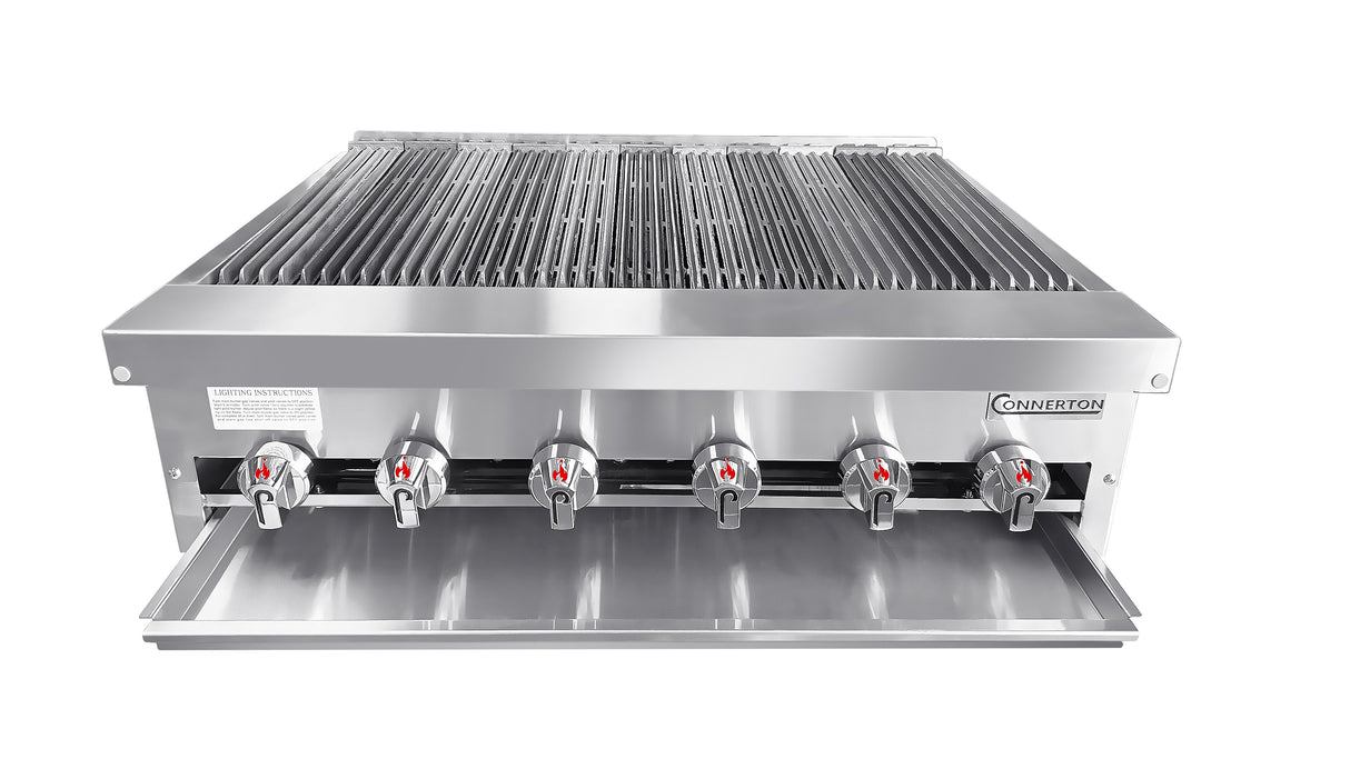 Connerton Cooking CRB-36-F_NAT Charbroiler Floor Model Gas