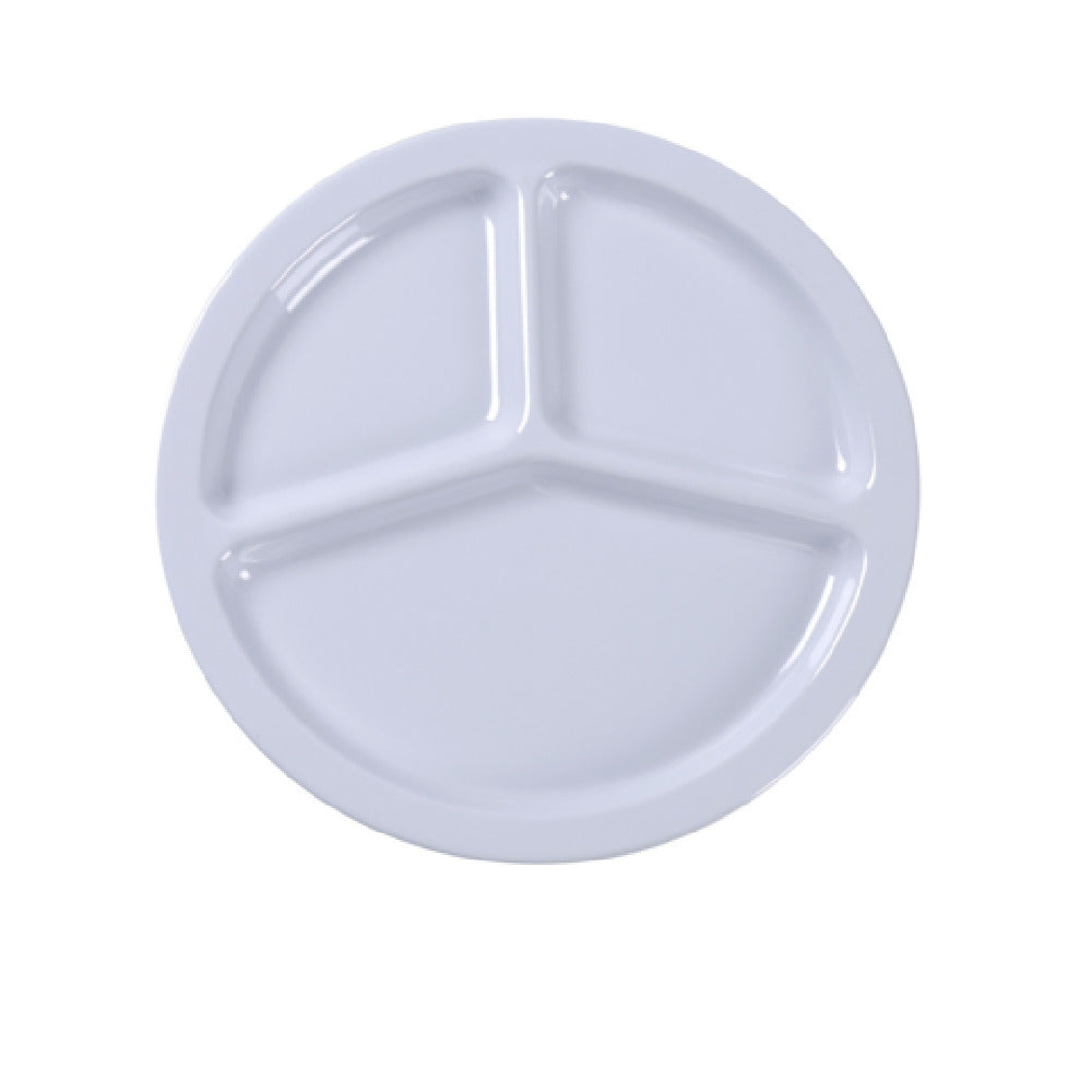 Yanco NS-702W Nessico Compartment Plate 10" Dia. 3-compartments