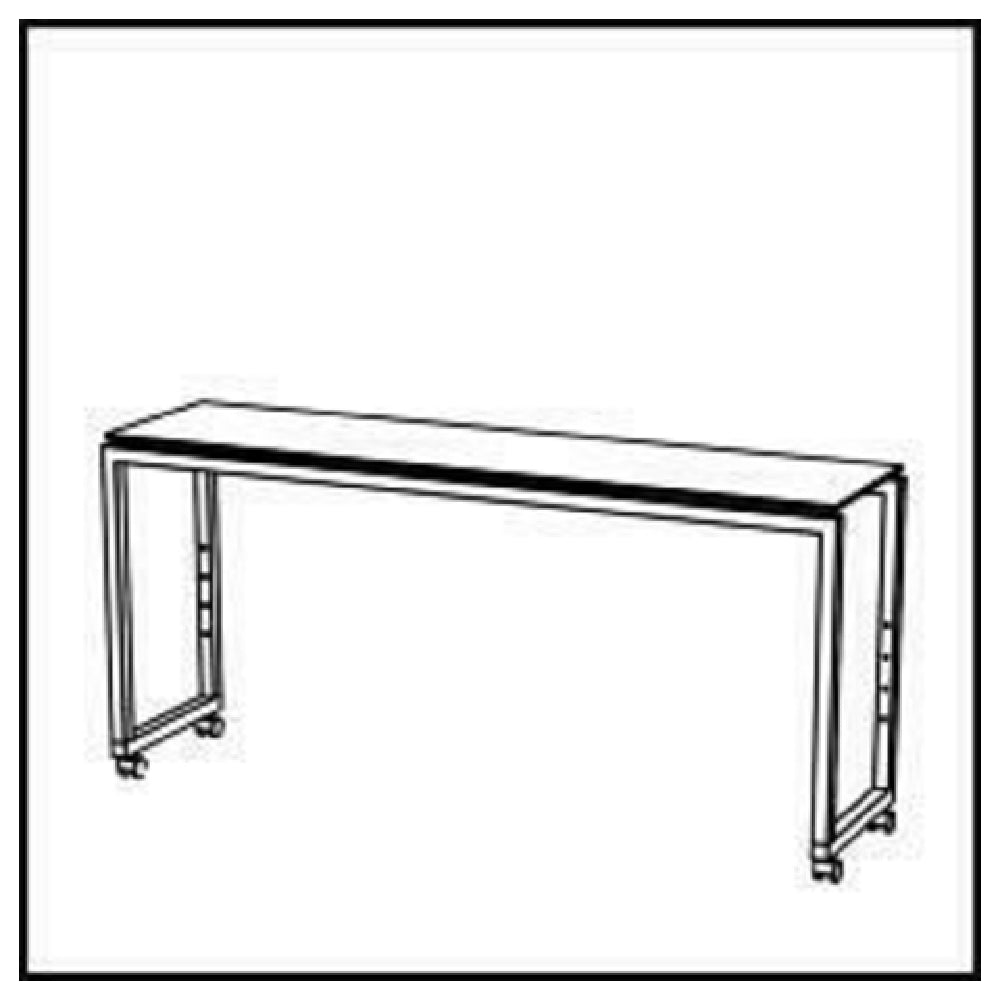 Bauscher Hepp VE-51003 - Venta® Buffet Table, Stage 50 M, On Castors With Integrated Height Adjustment