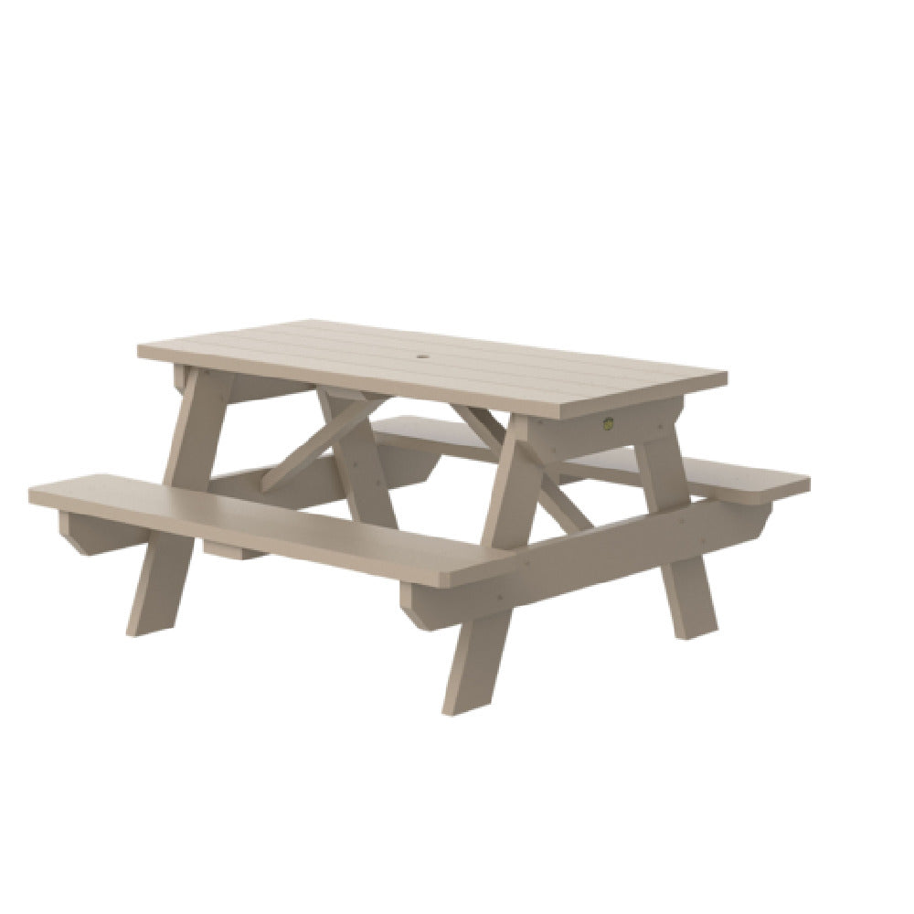 Plantation Prestige Commercial Furniture 3215961-01 UPGRD Durawood Picnic Table 59" X 61" Rectangular