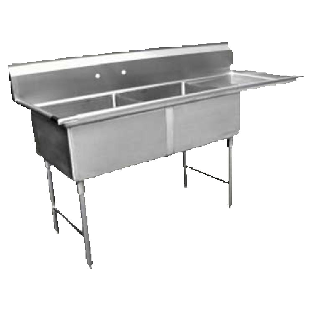 GSW USA SE18182R Sink Two Compartment 57-1/4"W X 24"D X 45"H