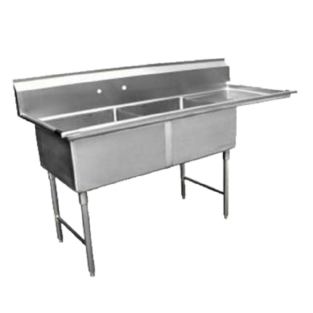 GSW USA SH24242R Sink Two Compartment 75-1/4"W X 30"D X 45"H