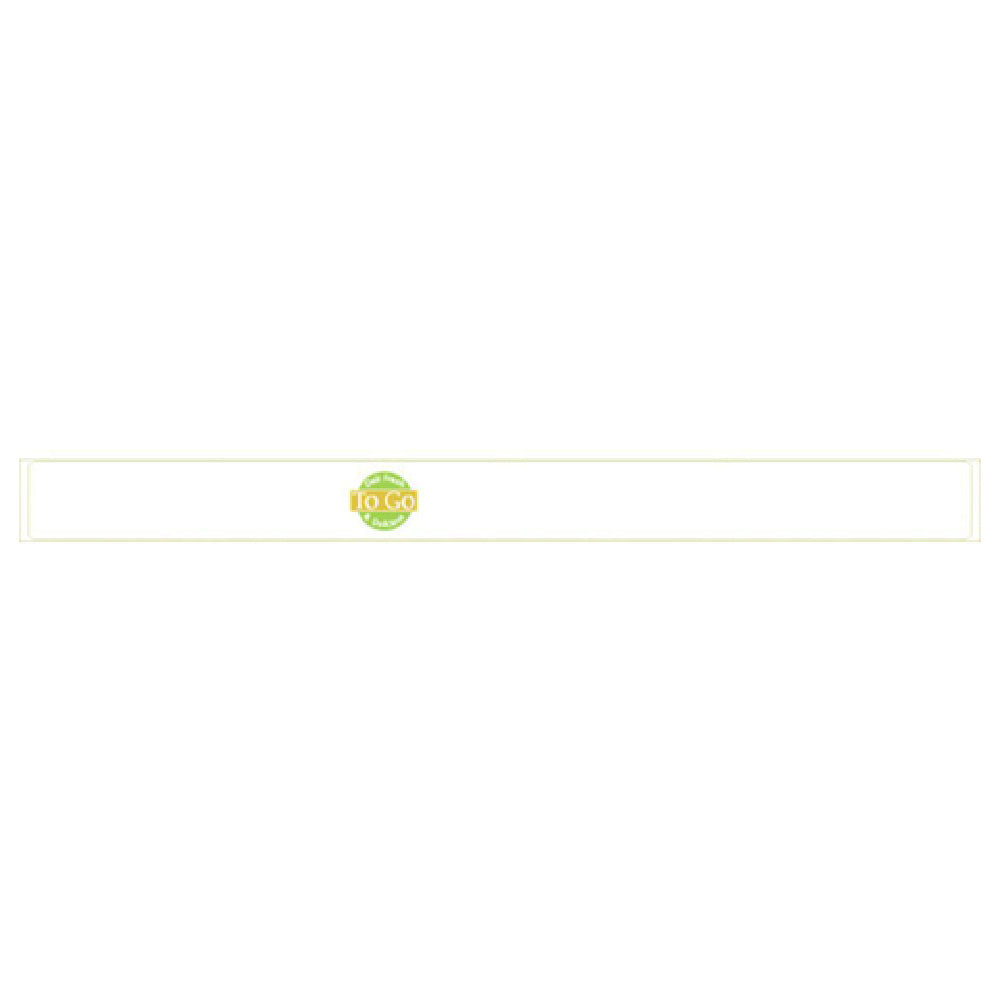 Hubert 62893 - Band-It Laser Labels, "Deli Fresh And Delicious To Go", 13-3/4" X 1-1/8"H