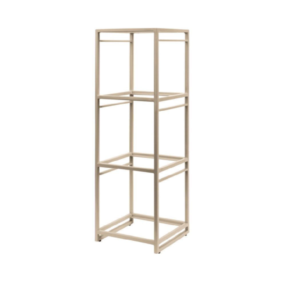 Steelite 7364MW345 Square Core Tiered Riser 13.875" X 9.5" X 28.5" Spire