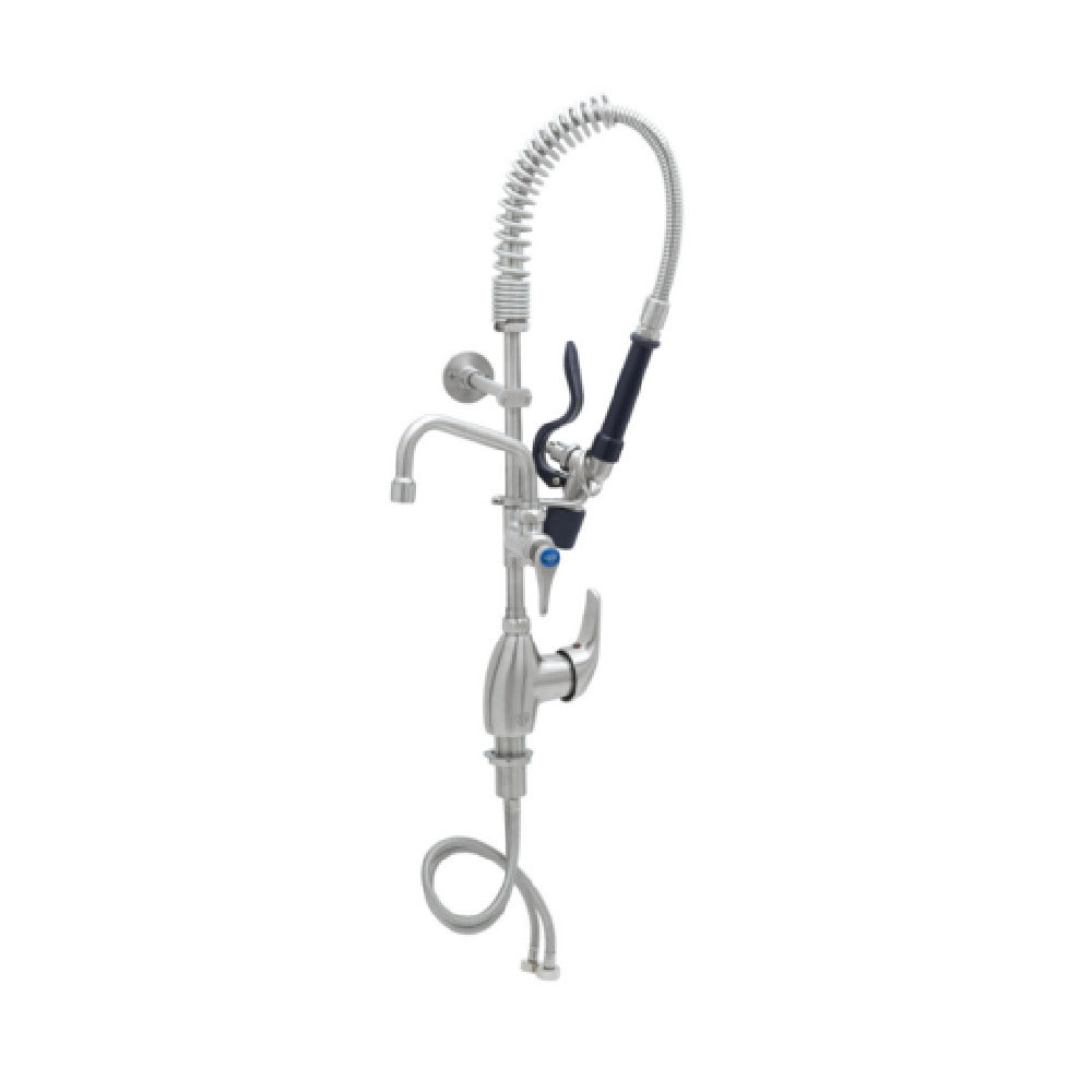 T&S Brass SMPY-2LSN-06 Mini Pre-Rinse Unit Single Hole Deck Mount Single Lever Faucet
