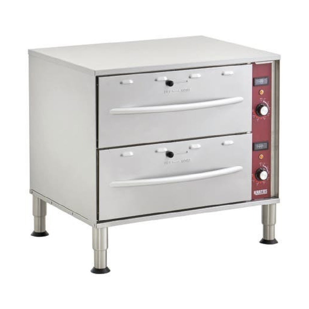 Hubert 160547 - Kratos Drawer Warmer, Double Drawer, Free Standing