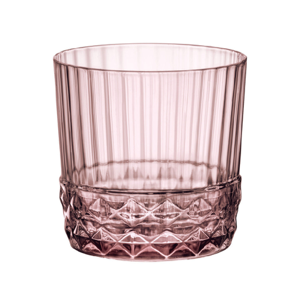 Steelite 49213Q949 Rocks Glass 10 Oz. (H 3-1/4" M 3-1/4" T 3-1/4" B 2-3/4") Lilac Rose
