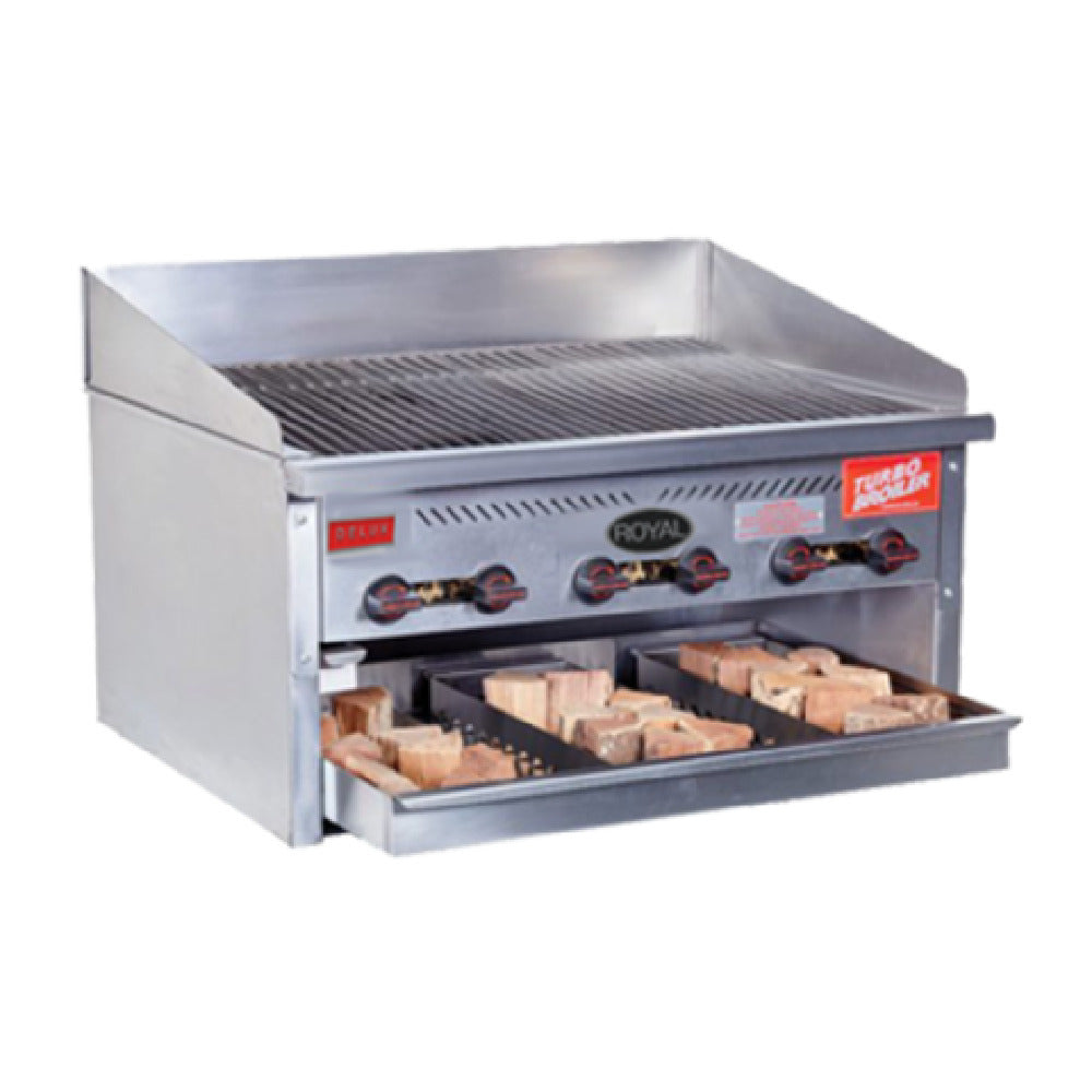 Royal Range Of California TB-841-SM_NAT Turbo Broiler™/Smoker Gas Countertop