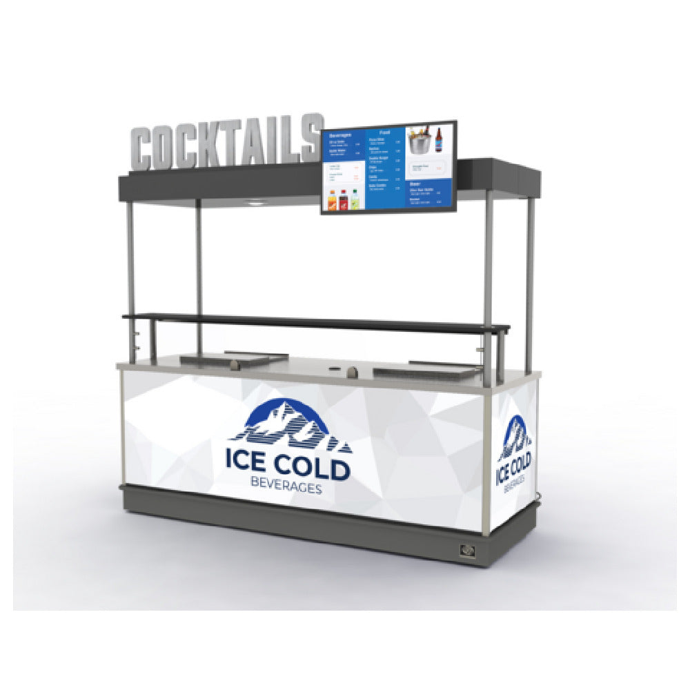 Iowa Rotocast Plastics Inc. 731120 Precision Cocktail Cart With 6" ACM Box Header